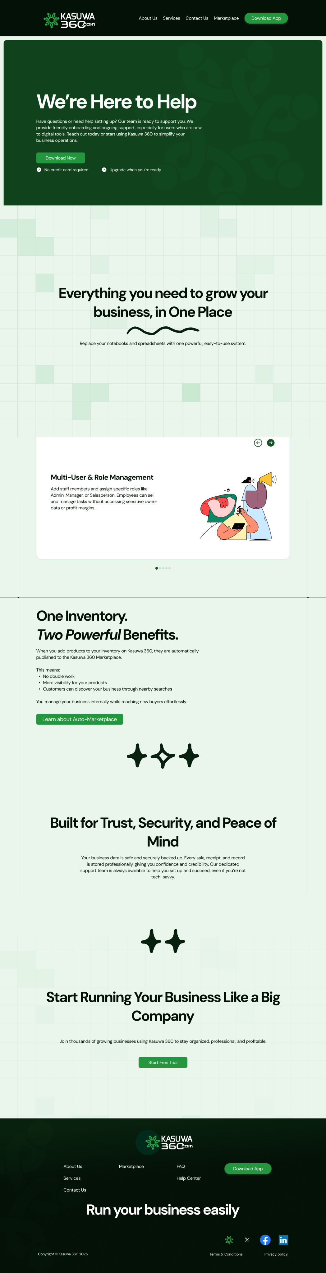 Kasuwa 360 — Marketing landing page